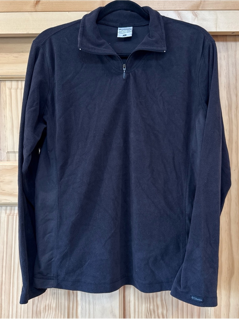 Columbia Women’s Black Quarter-Zip Fleece Pullover XL